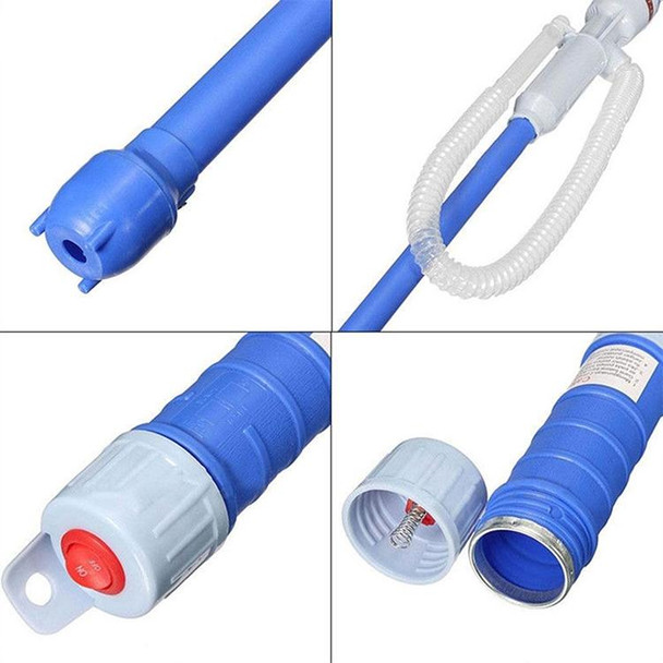 58cm Short Electric Oil Pump Oil Pipe Automotive Supplies Water Pump Oiler(Blue)