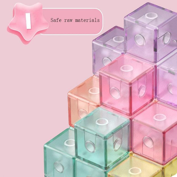Magnetic Building Blocks Cube Cube Assembling Toys - Children, Colour: Luxury