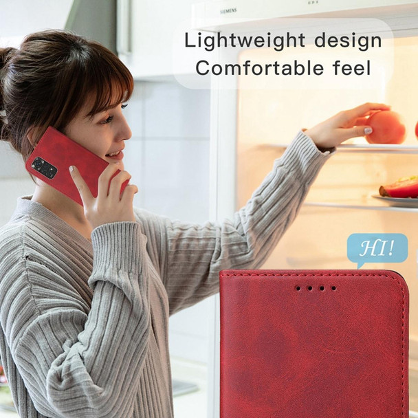 For Xiaomi Poco M4 Pro Magnetic Closure Leather Phone Case(Red)