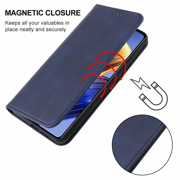 For Xiaomi Poco F4 GT Magnetic Closure Leather Phone Case(Blue)