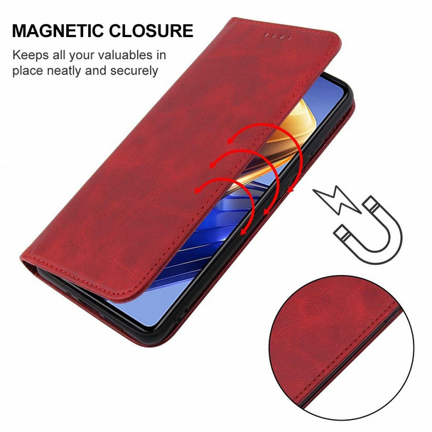 For Xiaomi Poco F4 GT Magnetic Closure Leather Phone Case(Red)