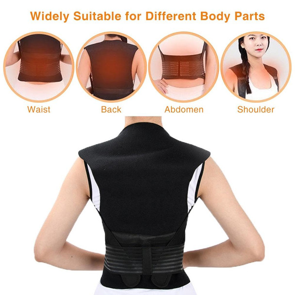 HailiCare Household Neck Back Waist Protector Waistcoat Warm Vest Protective Gear with Magnet Therapy, Size:XL
