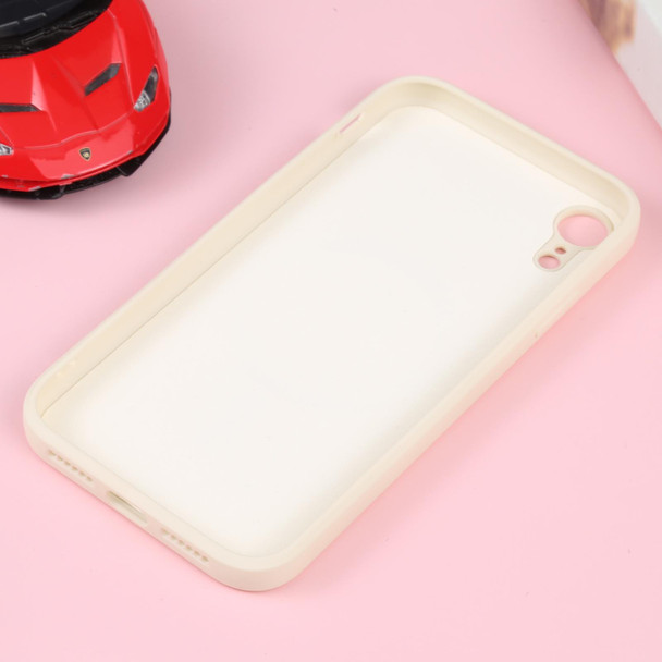 For iPhone XR Liquid Silicone Full Coverage Shockproof Magsafe Phone Case(White)