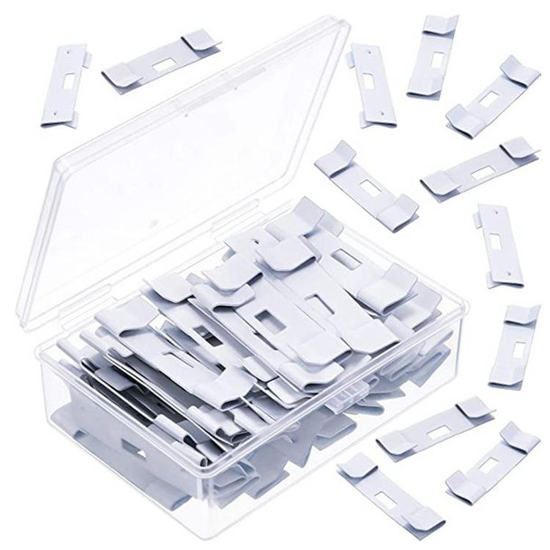 12 PCS / Set Venetian Blinds Metal Clip Hanging Piece Curtain Accessories(White)