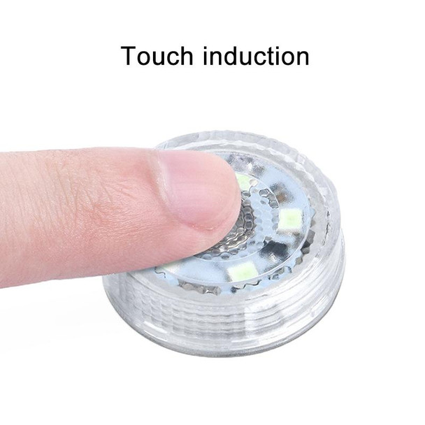 Car LED Interior Touch Light with A Button Battery (Pink Light)