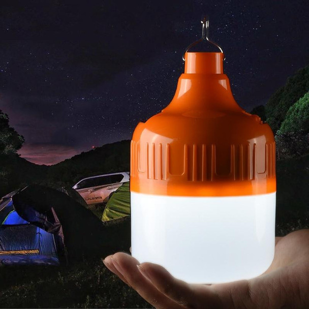 AB26 USB Charging LED Bulb Night Market Stall Lights Outdoor Camping Hanging Lamp, Power: 80W (Orange)