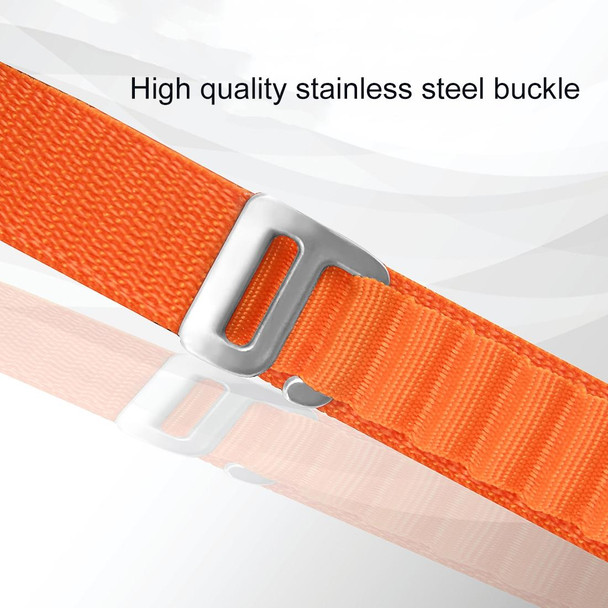 For Xiaomi Mi Band 3 / 4 / 5 / 6 / 7 Nylon Loop Watch Band(Orange)