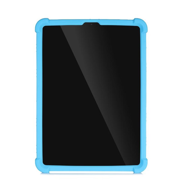 For iPad Pro 11 inch 2018 Tablet PC Silicone Protective Case with Invisible Bracket(Sky Blue)