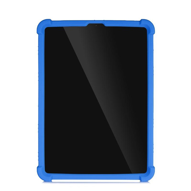 For iPad Pro 11 inch 2018 Tablet PC Silicone Protective Case with Invisible Bracket(Dark Blue)