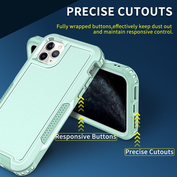 For iPhone 11 Pro 3 in 1 PC + TPU Shockproof Phone Case(Mint Green)