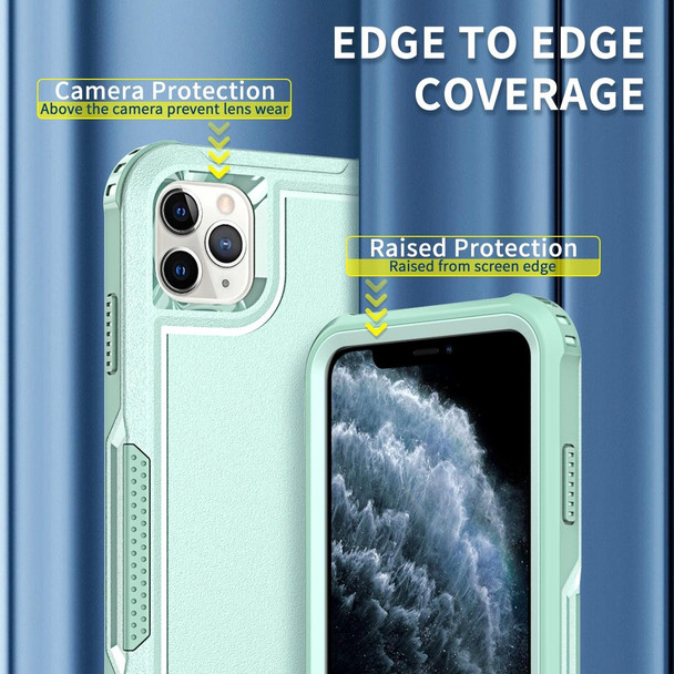 For iPhone 11 Pro 3 in 1 PC + TPU Shockproof Phone Case(Mint Green)