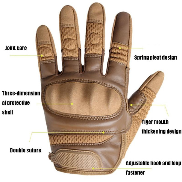 B28 Outdoor Rding Motorcycle Protective Anti-Slip Wear-Resistant Mountaineering Sports Gloves, Size: M(Army Green)