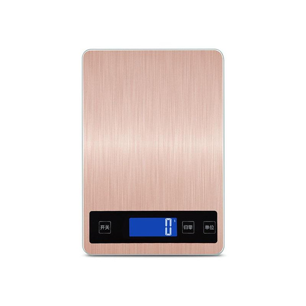 A10-1 Portable USB Kitchen Scale Household Food Baking Tea Quasi-Gram Weight Bench Scale, Specification: 5kg / 1g(Rose Gold)