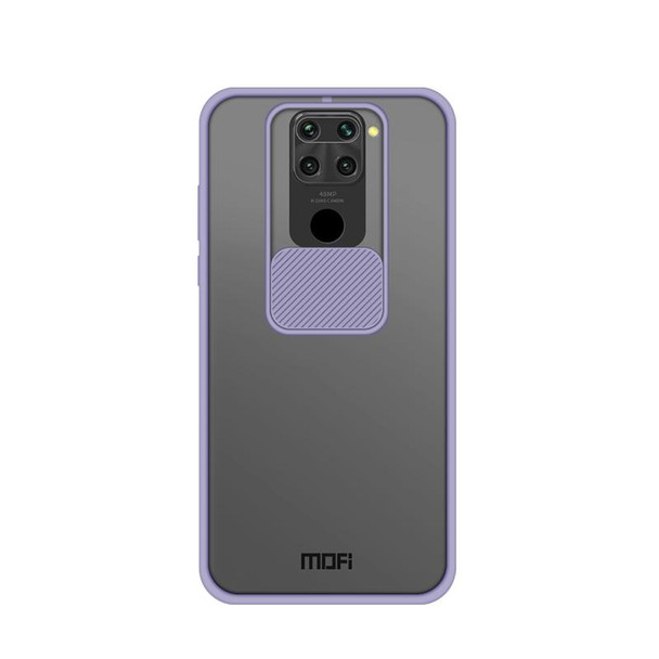 For Xiaomi Redmi Note 9 / 10X 4G MOFI Xing Dun Series Translucent Frosted PC + TPU Privacy Anti-glare Shockproof All-inclusive Protective Case(Purple)