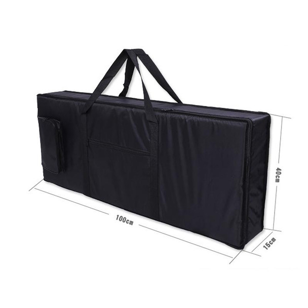 Thicken Waterproof Oxford 61 Keys Electronic Piano Bag(Black)