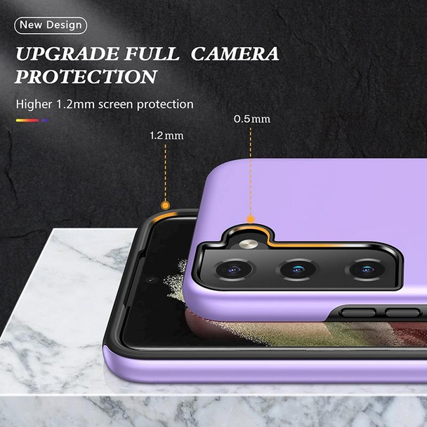 For Samsung Galaxy S22+ 5G PC + TPU Magnetic Phone Case with Invisible Ring Holder(Purple)