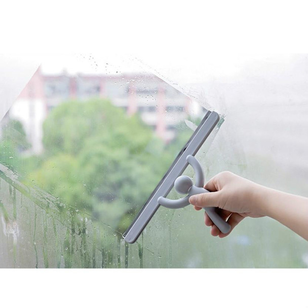 5 PCS Glass Wiper Household Cleaning Tool Bottom Door And Window Cleaning Scraper(Gray)