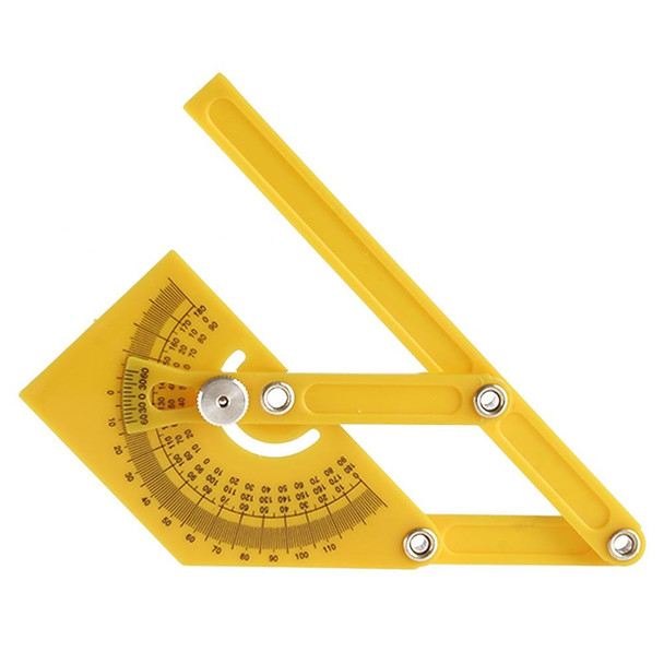 Template Tool Protractor Instrument Measuring Arm Ruler 180 Degree Woodworking Ruler