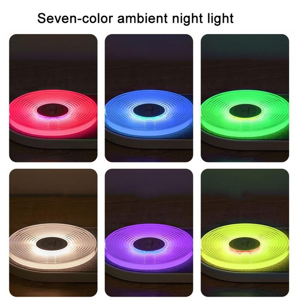 K29T 15W Cell Phone Wireless Charging With Seven-Color Night Light, Color: Woodgrain