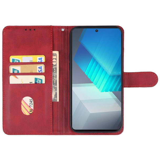 For vivo iQOO Neo7 Leatherette Phone Case(Red)