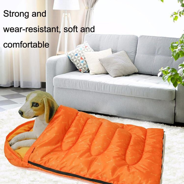 Pet Supplies Pet Shelter Dogs Waterproof Warm Sleeping Bag, Color: Orange