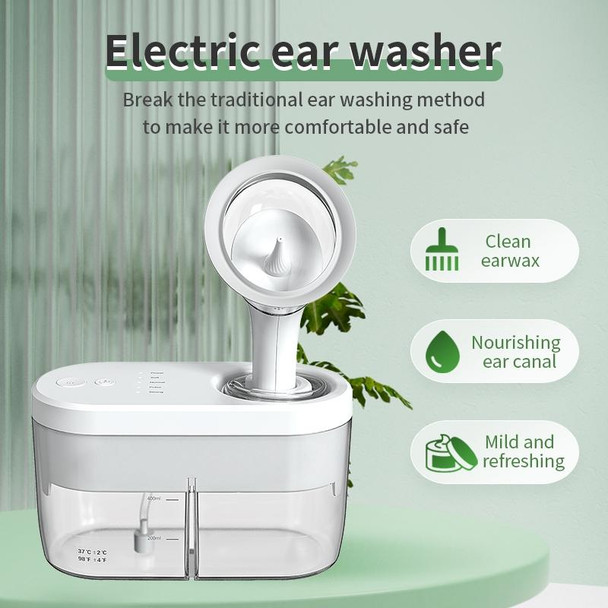 E3 3.7V TPE Electric Ear Washer(White)