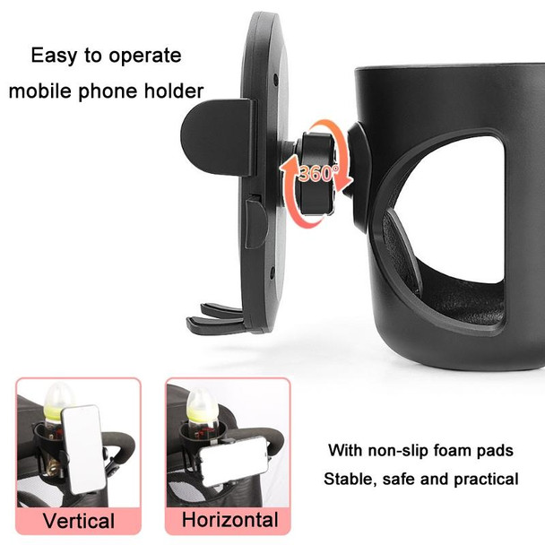 2 In 1 Stroller Bottle Drink Bottle Holder Mobile Phone Holder(J4095D)