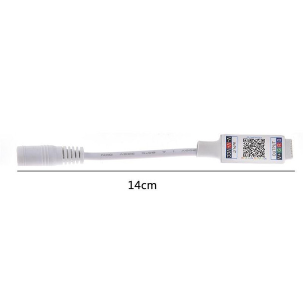 Mini RGB Bluetooth Controller Light Strip Controller For RGB LED Strip DC5V 12V 24V(White)