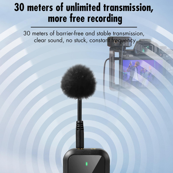 Yanmai UF9 Broadcast Wireless Lavalier Microphone Mini Clip-on Mic