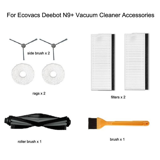 For Ecovacs Deebot N9+ Robot Vacuum Cleaner Steam Mop Cloth(Set)