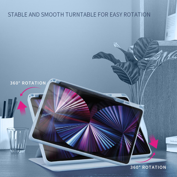 For Honor Tablet V7 Pro Acrylic 360 Degree Rotation Holder Tablet Leatherette Case(Purple)