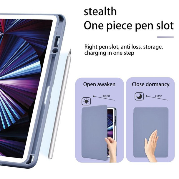 For Huawei MatePad Pro 11 2022 Acrylic 360 Degree Rotation Holder Tablet Leatherette Case(Purple)