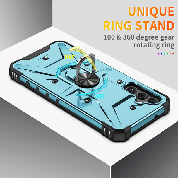 For Samsung Galaxy A14 5G Ring Holder Phone Case(Light Blue)