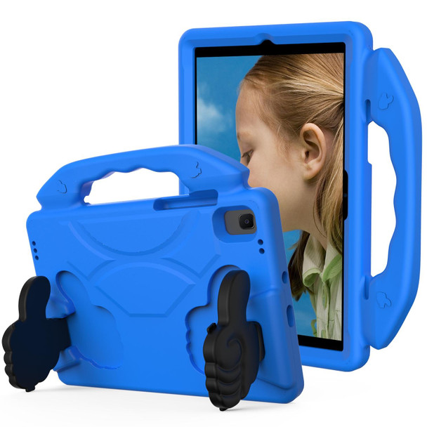 Samsung Galaxy Tab A7 10.4(2020)T500/T505 EVA Material Children Flat Anti Falling Cover Protective Shell With Thumb Bracket(Blue)