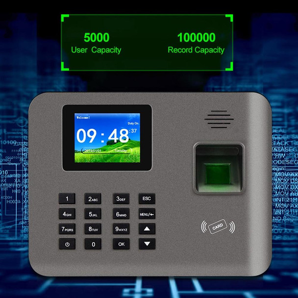 Realand AL325 Fingerprint Time Attendance with 2.4 inch Color Screen & ID Card Function & WiFi