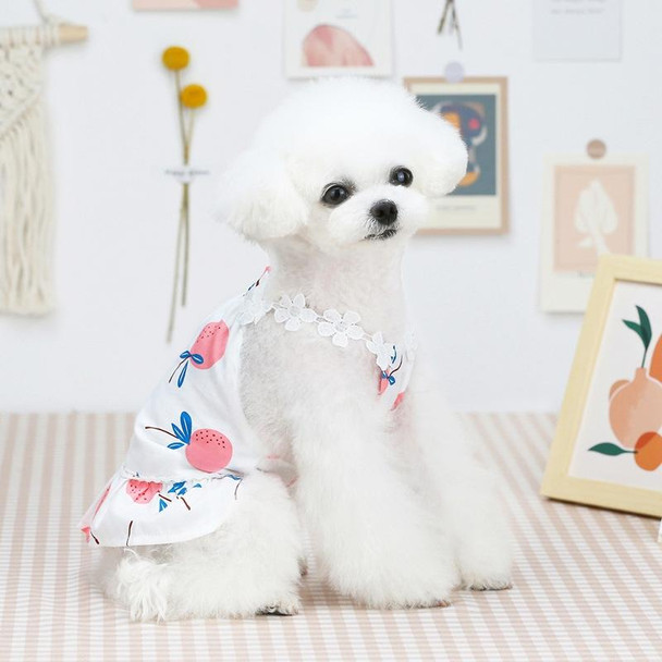 Pet Clothing Dog Cat Dress Bayberry Skirt, Size: S(Pink)