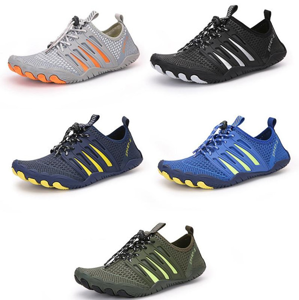 Outdoor Sports Hiking Shoes Antiskid Fishing Wading Shoes Lovers Beach Shoes, Size: 39(Gray)