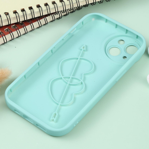 For iPhone 12 Liquid Airbag Decompression Phone Case(Light Cyan)