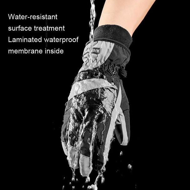 HLINTRANGE 061 Skiing Warm Gloves Sports Riding Waterproof Touch Screen Gloves, Size: L(Thicker)