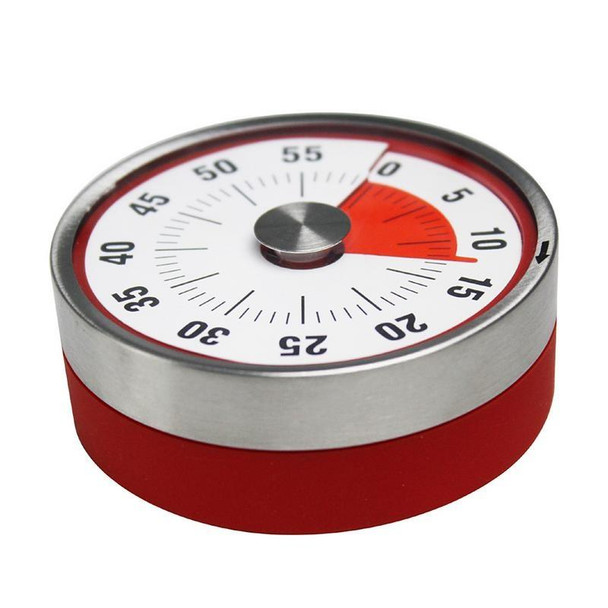 Kitchen Timer Countdown Timer with Magnetic Stainless Steel Timer, Color:8cm Red