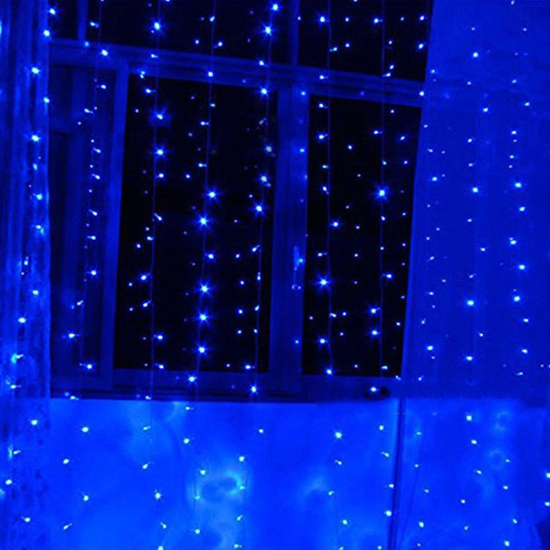 3.5m Blue Light LED Decoration Light, 96 LEDs Little Ice Bars String Light with End Joint & Multi-function Controller, EU Plug, AC 220V(Blue Light)