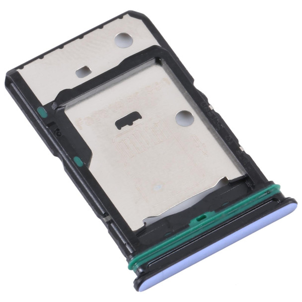 For OPPO Reno7 5G China / Reno7 5G SIM Card Tray + SIM Card Tray + Micro SD Card Tray (Blue)