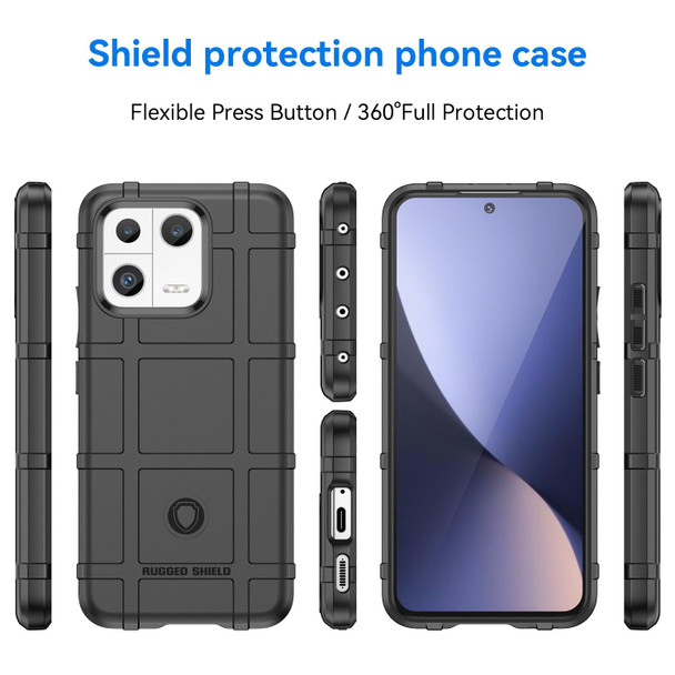 For Xiaomi 13 Full Coverage Shockproof TPU Phone Case(Black)