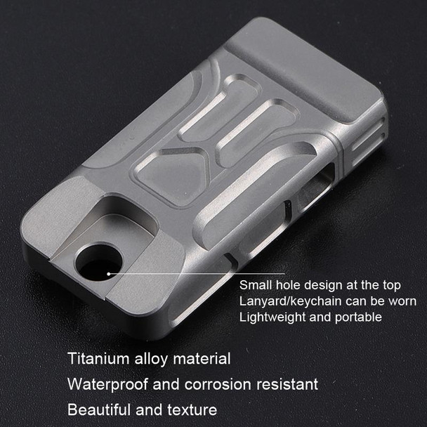 KS007A Titanium Alloy Whistle Dual Tube High Frequency Motion Survival Whistle(Stonewash)