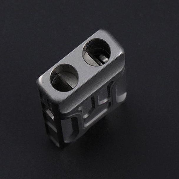 KS007A Titanium Alloy Whistle Dual Tube High Frequency Motion Survival Whistle(Stonewash)