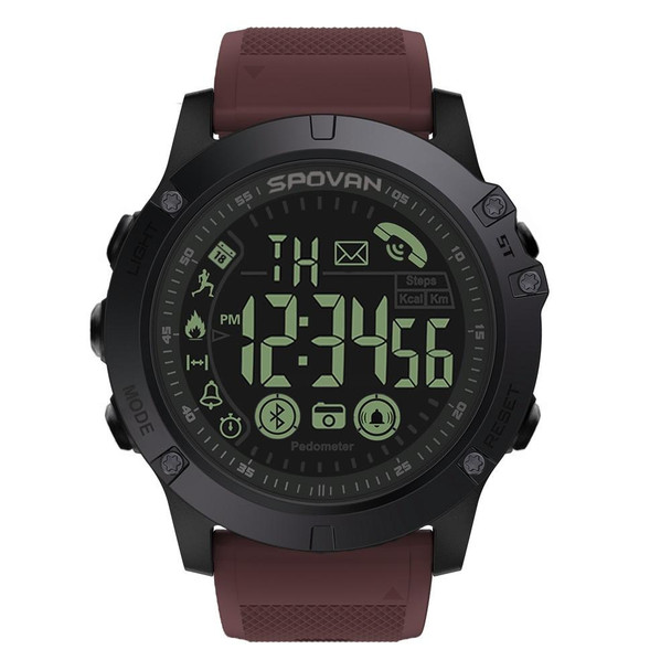 PR1-2 1.24 inch IP68 Waterproof Sport Smart Watch, Support Bluetooth / Sleep Monitor / Call Reminder(Red)