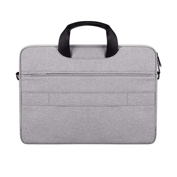 DJ08 Oxford Cloth Waterproof Wear-resistant Laptop Bag for 15.6 inch Laptops, with Concealed Handle & Luggage Tie Rod & Adjustable Shoulder Strap (Grey)