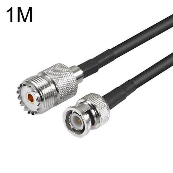 BNC Male To UHF Female RG58 Coaxial Adapter Cable, Cable Length:1m