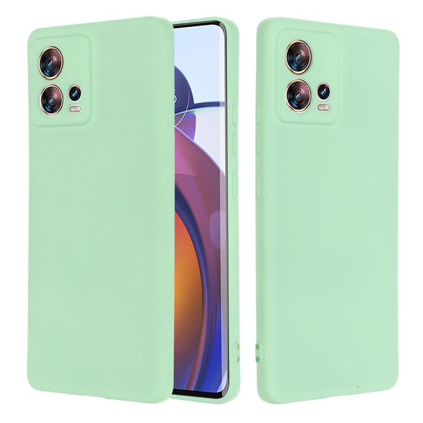 For Motorola Edge 30 Fusion / S30 Pro Pure Color Liquid Silicone Shockproof Phone Case(Green)