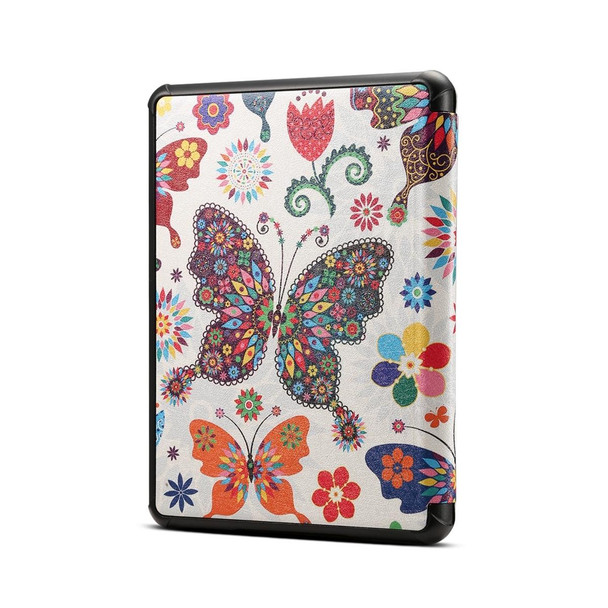 For Amazon Kindle 11th Gen 2022 6 inch Painted Voltage Leatherette Tablet Case(Color Butterfly)